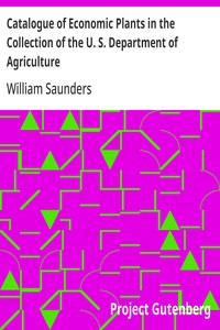 Cover of Catalogue of Economic Plants in the Collection of the U. S. Department of Agriculture — Background and Themes