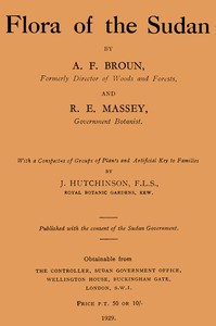 Cover of Flora of the Sudan — Text and Co...