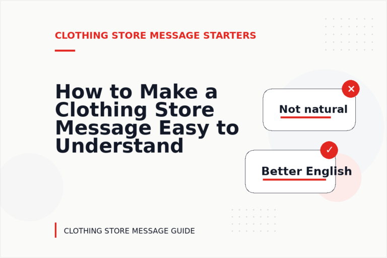 How to Make a Clothing Store Message Easy to Understand