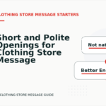 Short and Polite Openings for Clothing Store Message English