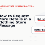 How to Request More Details in a Clothing Store Message