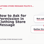 How to Ask for Permission in Clothing Store Message English