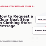 How to Request a Clear Next Step in Clothing Store Message English