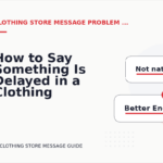 How to Say Something Is Delayed in a Clothing Store Message