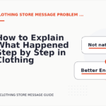 How to Explain What Happened Step by Step in Clothing Store Message English