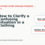 How to Clarify a Confusing Situation in a Clothing Store Message