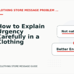 How to Explain Urgency Carefully in a Clothing Store Message
