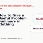 How to Give a Useful Problem Summary in Clothing Store Message English