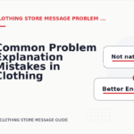 Common Problem Explanation Mistakes in Clothing Store Message English