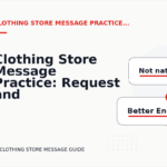 Clothing Store Message Practice: Request and Reply Examples