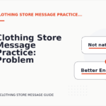 Clothing Store Message Practice: Problem and Solution Replies