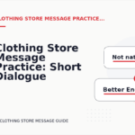 Clothing Store Message Practice: Short Dialogue Examples