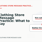 Clothing Store Message Practice: What to Say Instead
