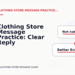 Clothing Store Message Practice: Clear Reply Patterns