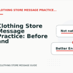 Clothing Store Message Practice: Before and After Corrections