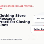 Clothing Store Message Practice: Closing Lines and Follow-Ups